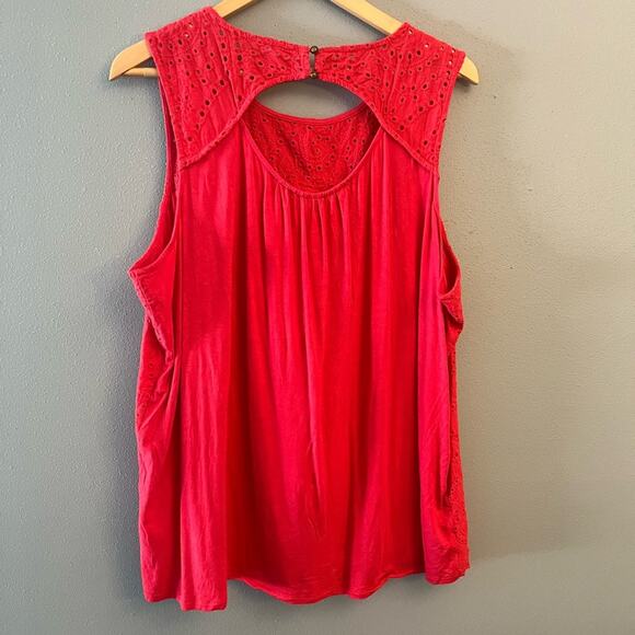 Maurices Eyelet Lace Tank Top - Picture 2 of 4